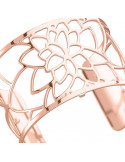 Bracelet Manchette Georgettes Grand Modèle Nénuphar Plaqué Rose 70284024000