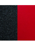 Cuir Bracelet Les Georgettes Moyen Modèle 25mm Paillettes Noires/Rouge 702755199CG