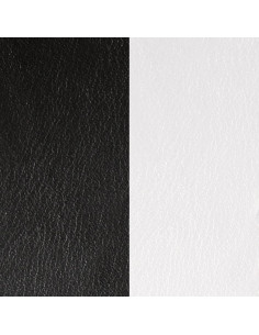 Cuir Pendentif Rectangle 25mm Les Georgettes Noir/Blanc 703110199M4