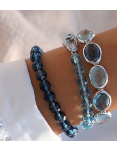 Bracelet Argent et Perles Cristal bleu Ti Sento 2866DB