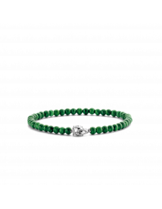 Bracelet Argent  Perles Couleur Malachite Verte  Ti Sento 2908MA
